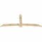 Ekena Millwork Bellingham Rough Sawn Timber Gable Bracket, Douglas Fir, 96"W x 40"H x 2"D x 6"F, 10/12 Pitch GBW096X40X0206BEL00RDF - alternate 3
